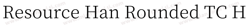 Resource Han Rounded TC Heavy字体转换